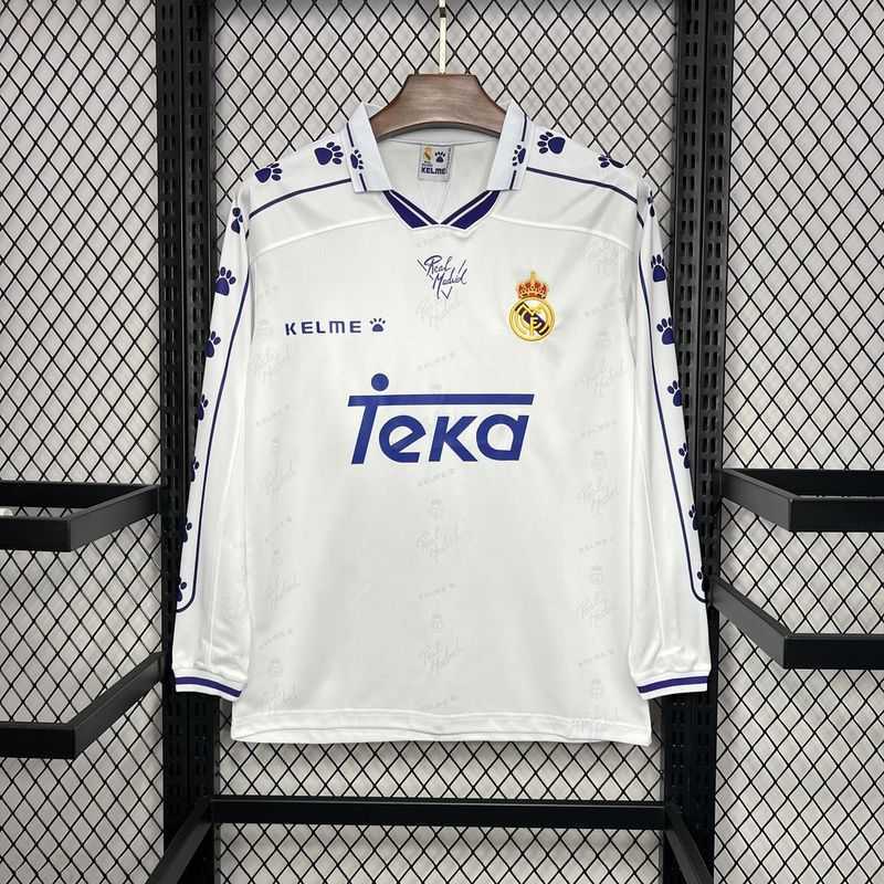 1994-95 Real Madrid Home Long Sleeve S-2XL