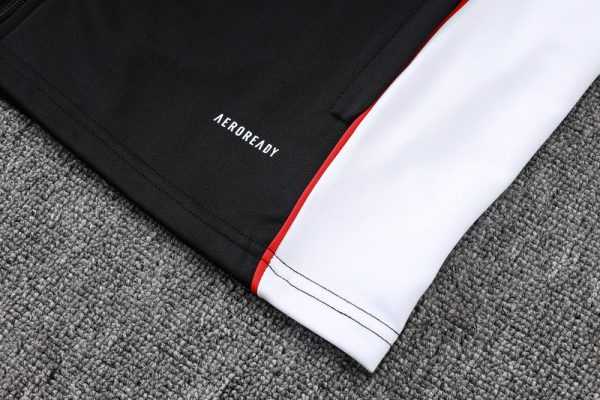 2025-26 Bayern Munich Black-Red-White Adult long pull training suit S-2XL - Image 6