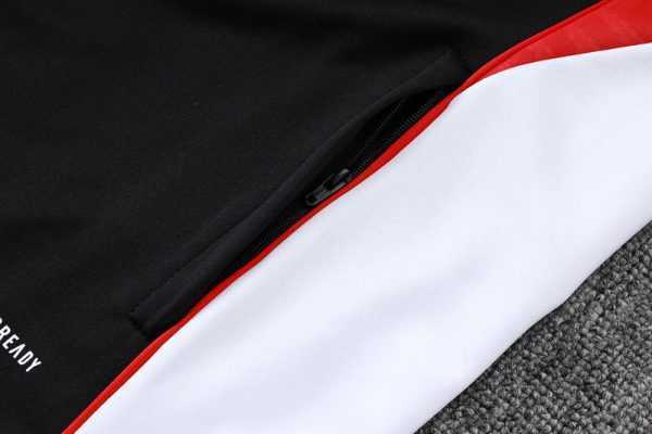 2025-26 Bayern Munich Black-Red-White Adult long pull training suit S-2XL - Image 7