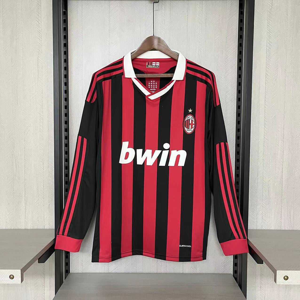 2009-10 AC Milan home long sleeve S-XXL