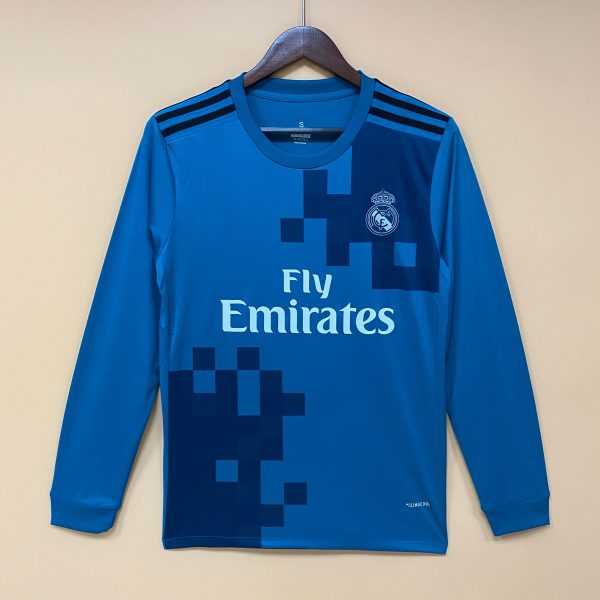 2017-18 Real Madrid second away Long Sleeve S-XXL