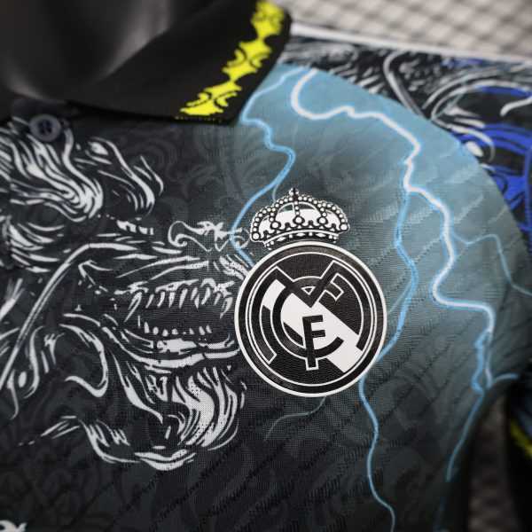 2025-26 Real Madrid Special Bule Dragon Player S-2XL - Image 3