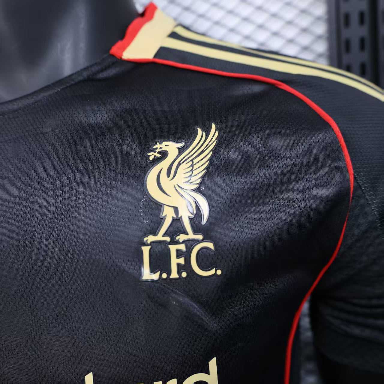 2025-26 Liverpool Second Away Black Player S-2XL - Image 3