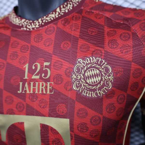 2025-26 Bayern Munich 125th Anniversary Edition Red Player S-2XL - Image 3